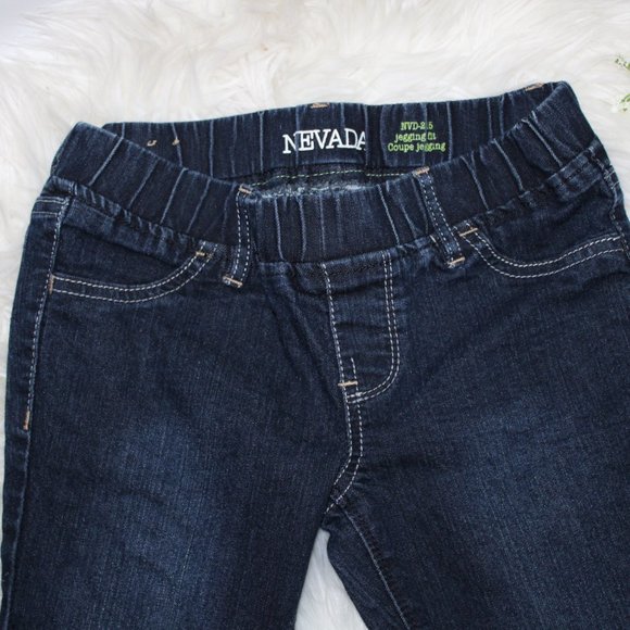Nevada Girls Navy Blue Jeggings Pull On - Picture 4 of 9